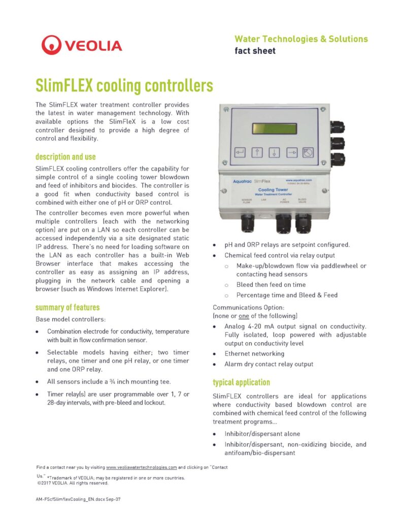 SlimFLEX cooling controllers
