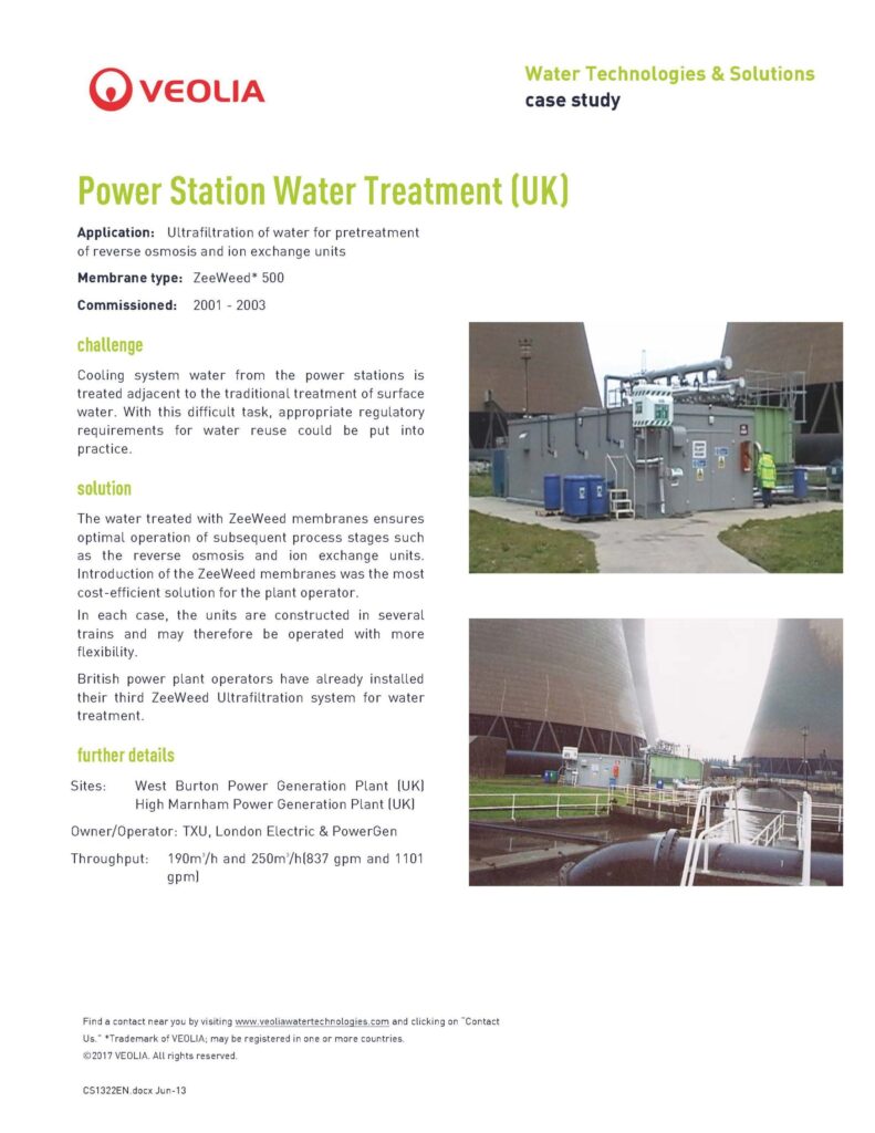 CS1322EN – Power Station Water Treatment (UK)