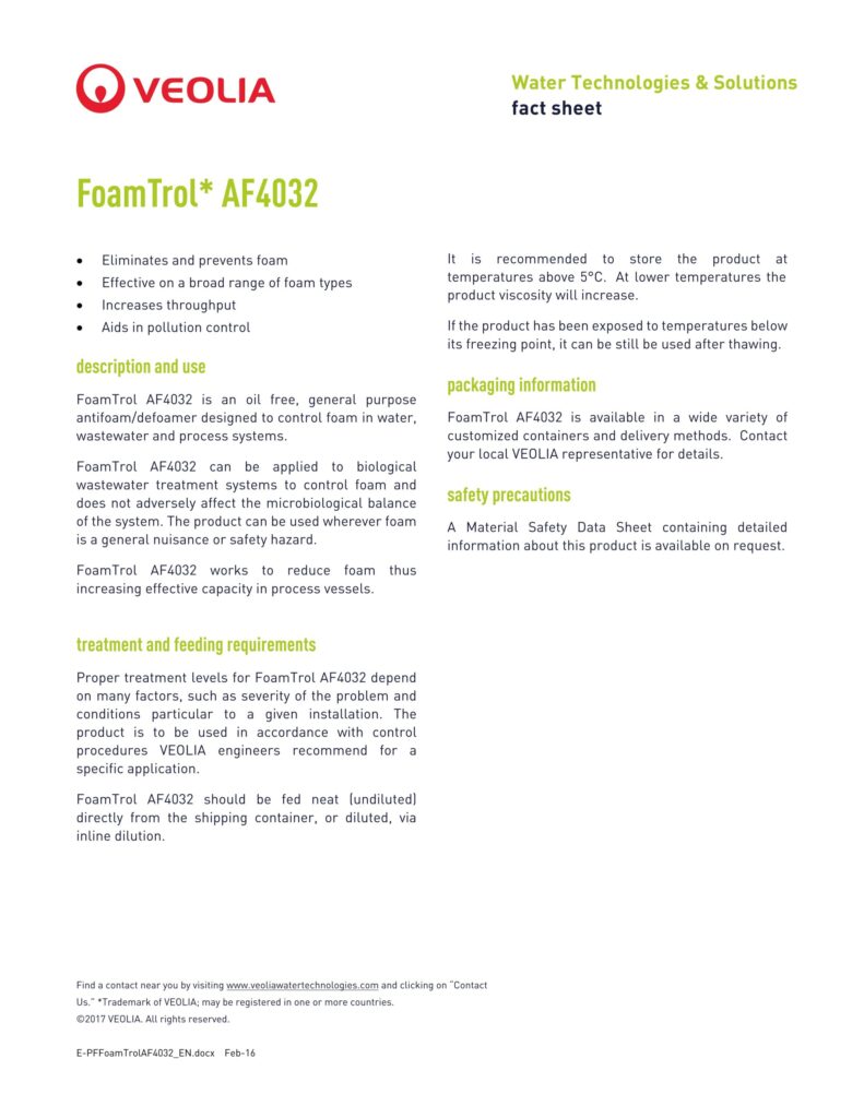 FoamTrol* AF4032