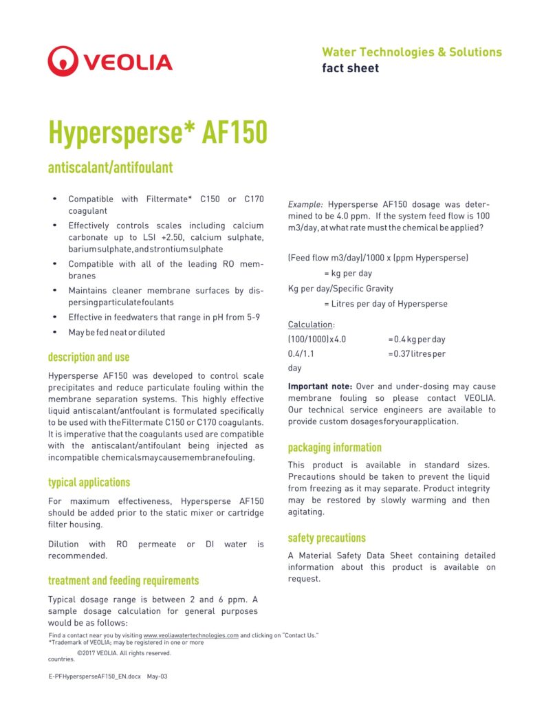 Hypersperse* AF150