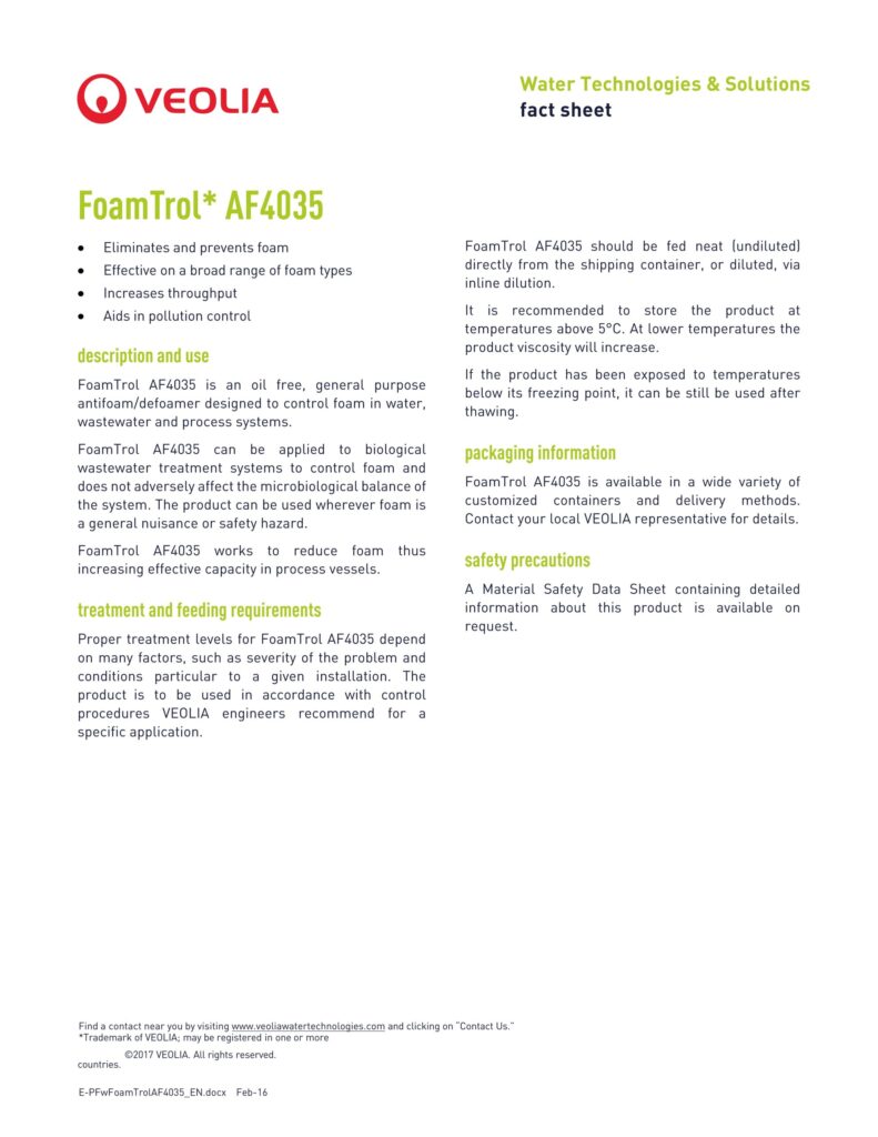 FoamTrol* AF4035