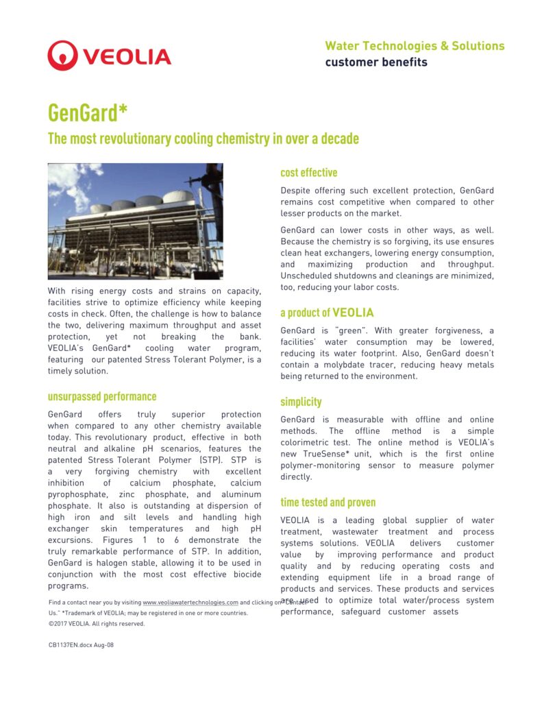 GenGard* The most revolutionary cooling chemistry in over a decade