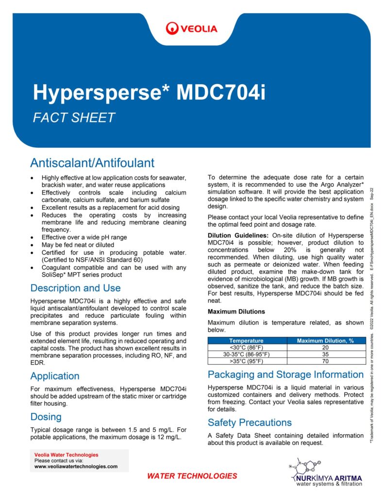 Hypersperse* MDC704i