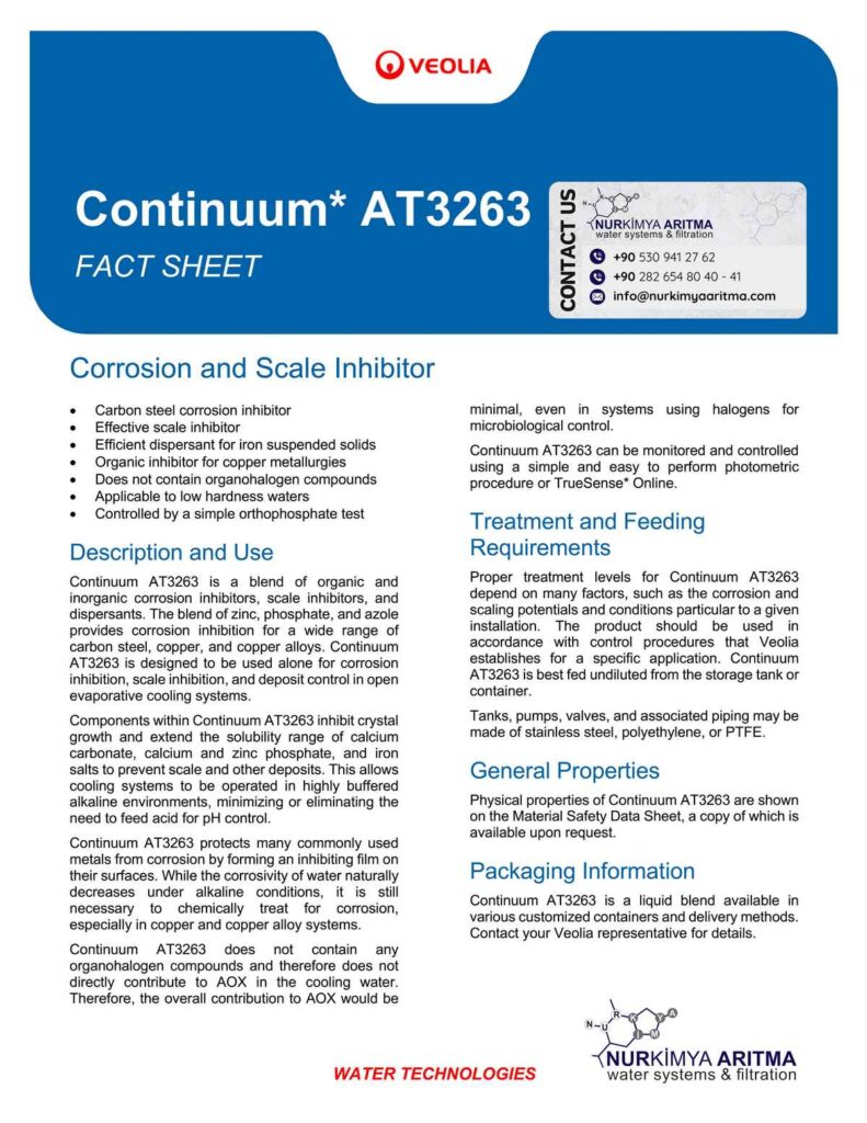Continuum AT3263 FACT SHEET