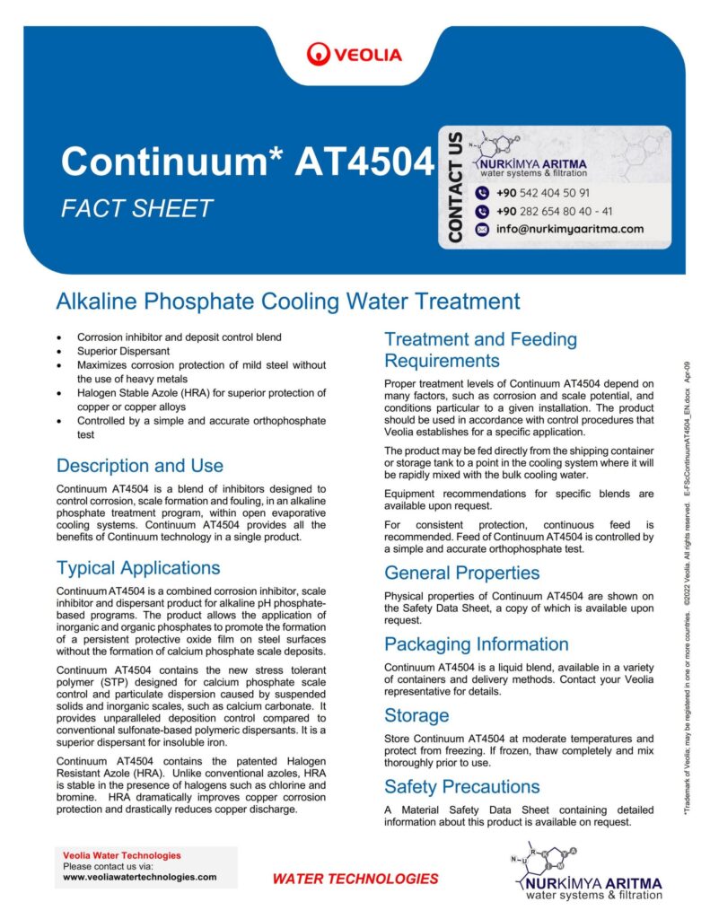 Continuum AT4504 FACT SHEET